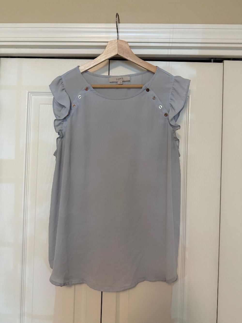 LOFT Ruffle Sleeve Blouse